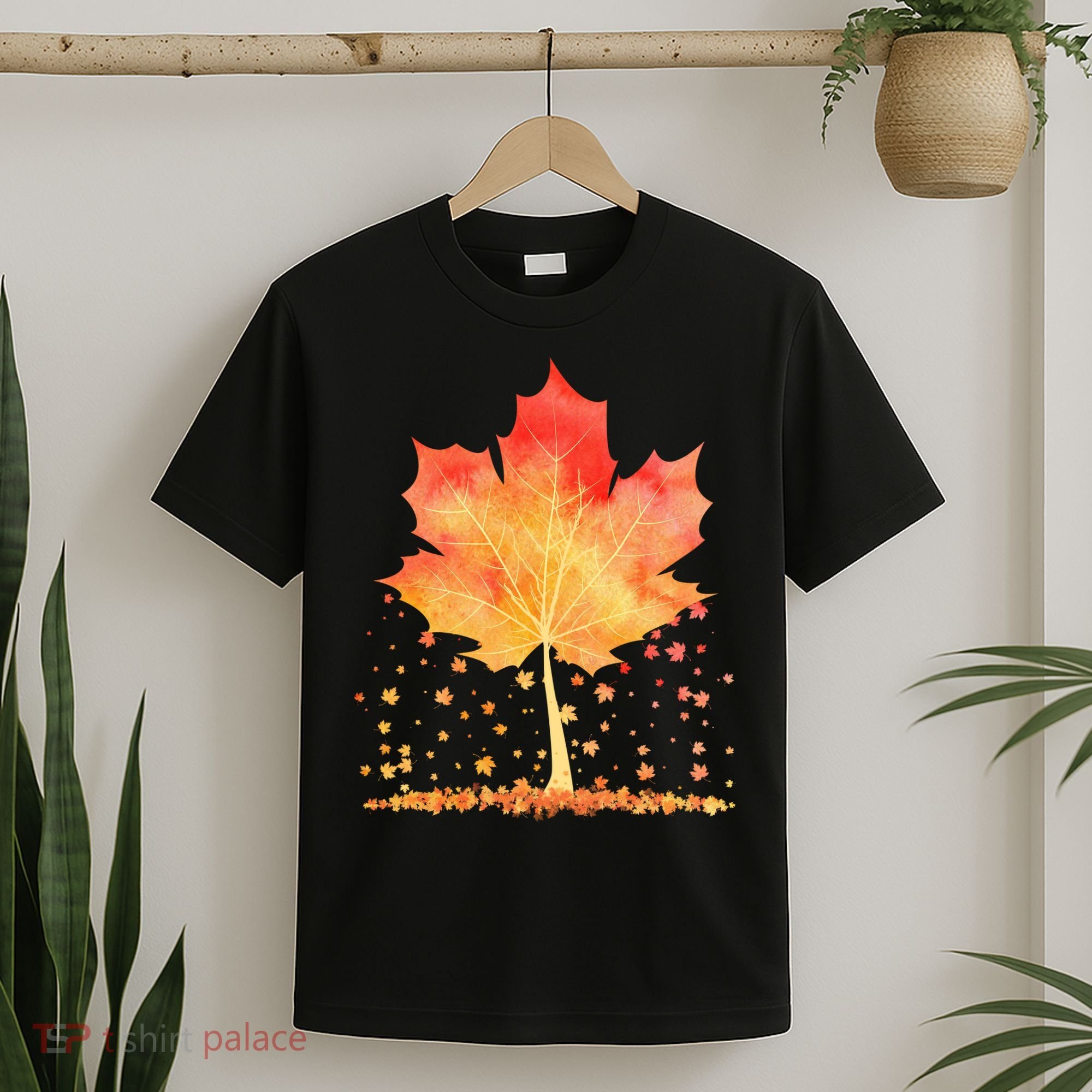 Cute Autumn Maple Leaf Tree T-Shirt