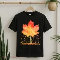 Cute Autumn Maple Leaf Tree T-Shirt thumb 2