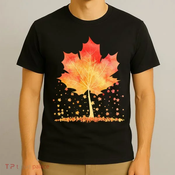 Cute Autumn Maple Leaf Tree T-Shirt