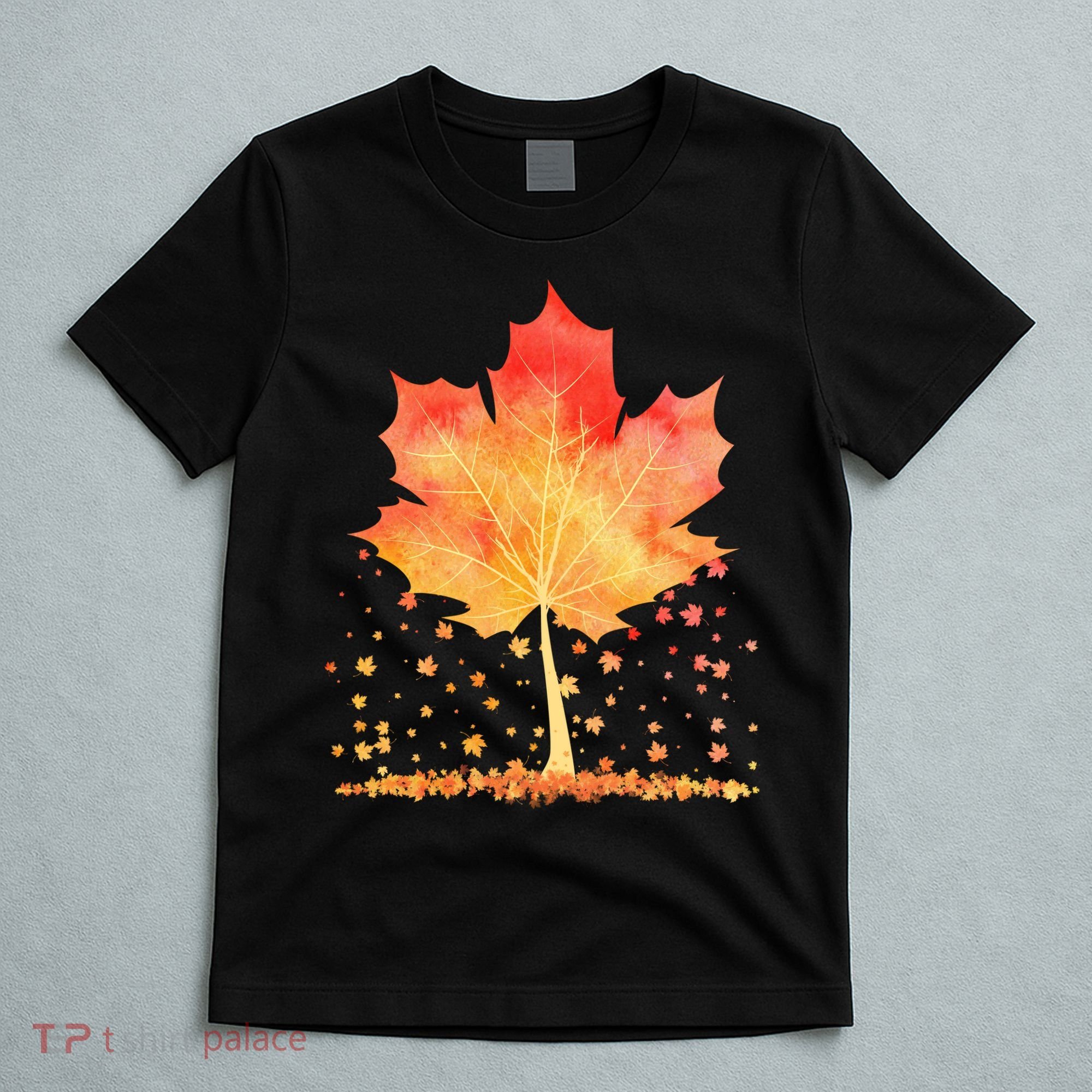 Cute Autumn Maple Leaf Tree T-Shirt
