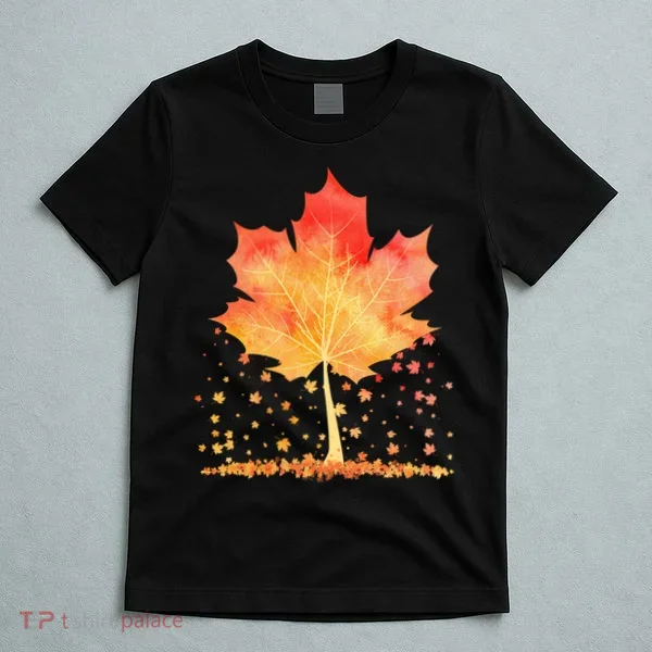 Cute Autumn Maple Leaf Tree T-Shirt