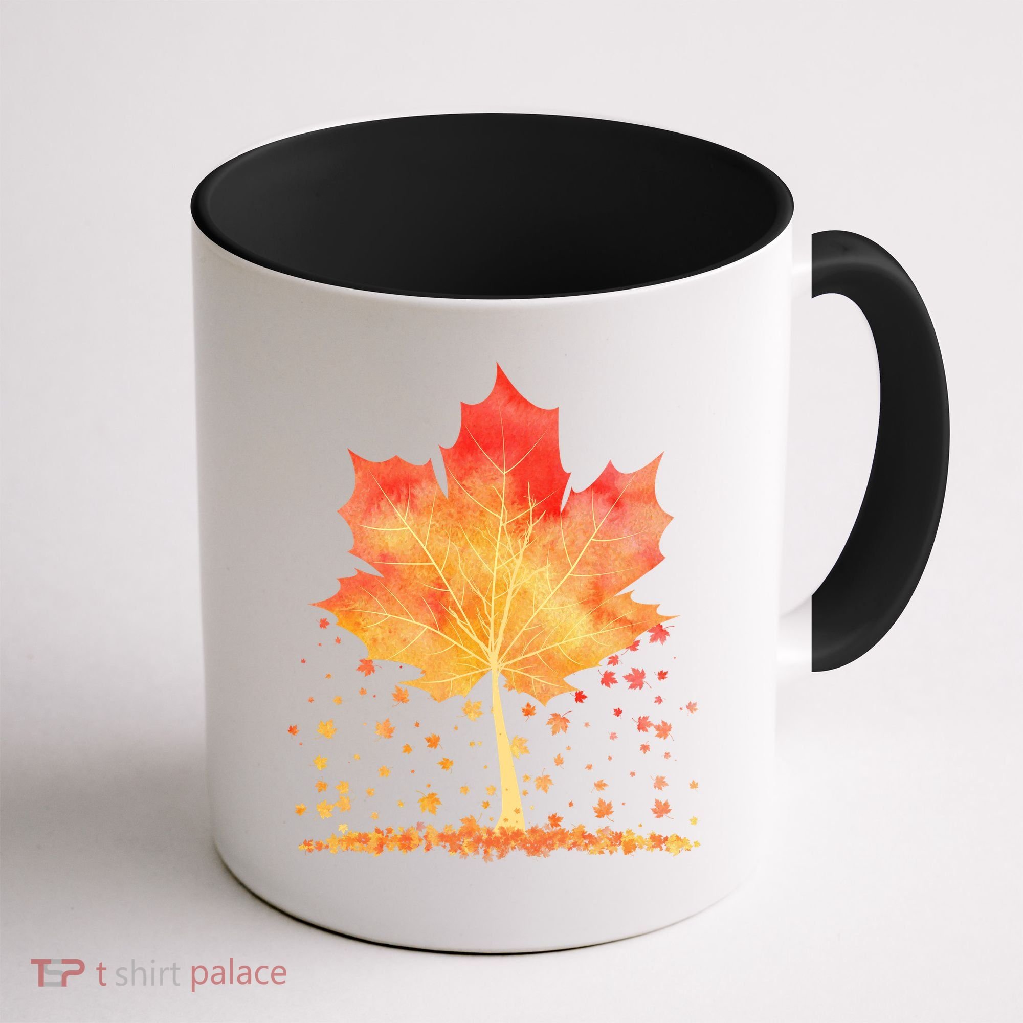 Cute Autumn Maple Leaf Tree Coffee Mug