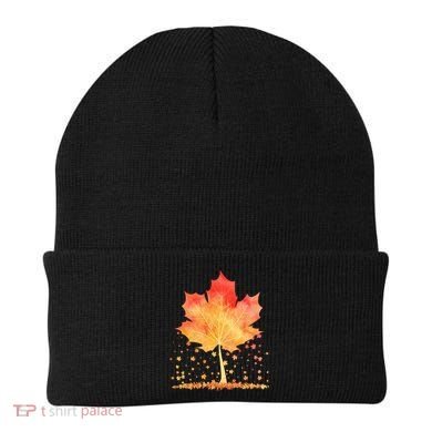 Cute Autumn Maple Leaf Tree Beanie