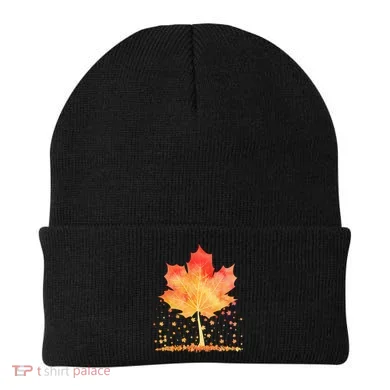 Cute Autumn Maple Leaf Tree Beanie