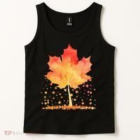 Cute Autumn Maple Leaf Tree Tank Top thumb 2