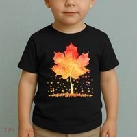 Cute Autumn Maple Leaf Tree Toddler T-Shirt thumb 2