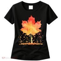 Cute Autumn Maple Leaf Tree Women's T-Shirt thumb 0