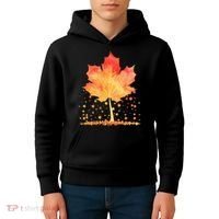 Cute Autumn Maple Leaf Tree Kids Hoodie thumb 4