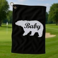 Cute Baby Bear Golf Towel thumb 1