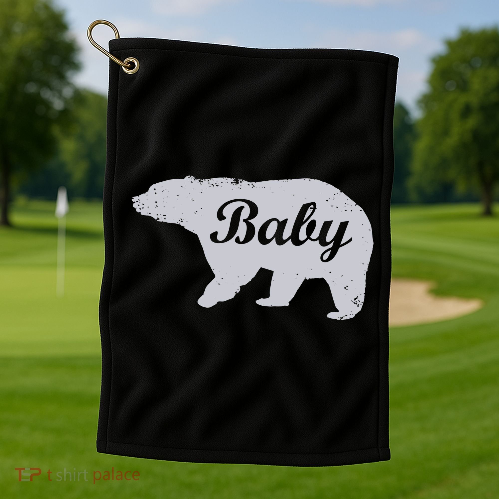 Cute Baby Bear Golf Towel