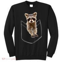 Cute Baby Raccoon In A Pocket Sweatshirt thumb 0