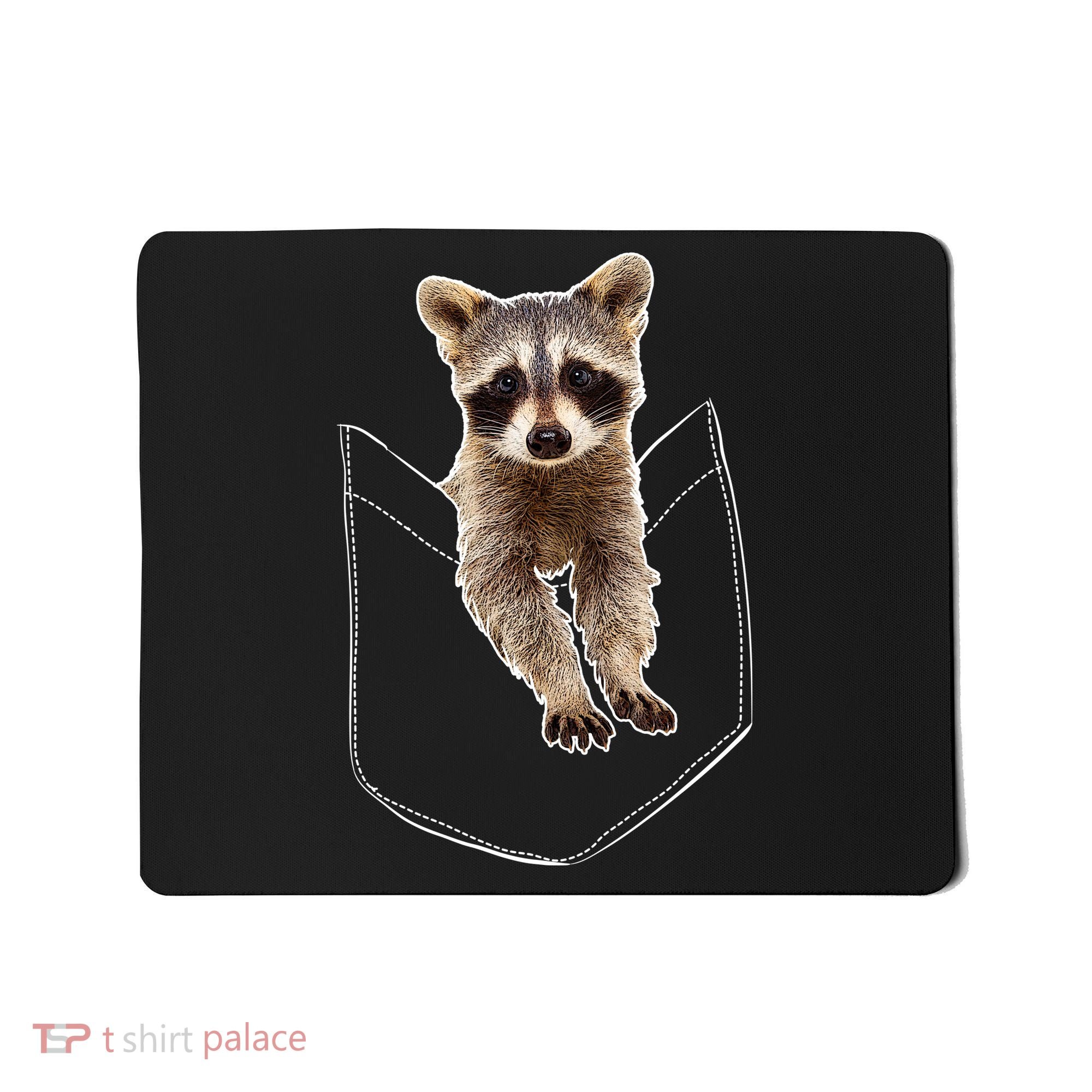 Cute Baby Raccoon In A Pocket Mousepad