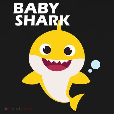 Cute Baby Shark Cropped Pullover Crew