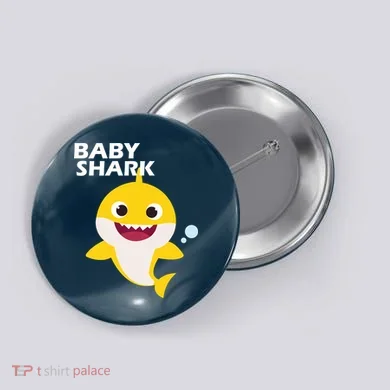 Cute Baby Shark Button