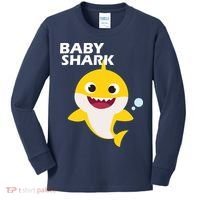 Cute Baby Shark Kids Long Sleeve Shirt thumb 0