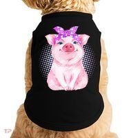 Cute Bandanna Pig Doggie Tank thumb 0