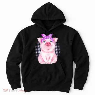 Cute Bandanna Pig Hoodie