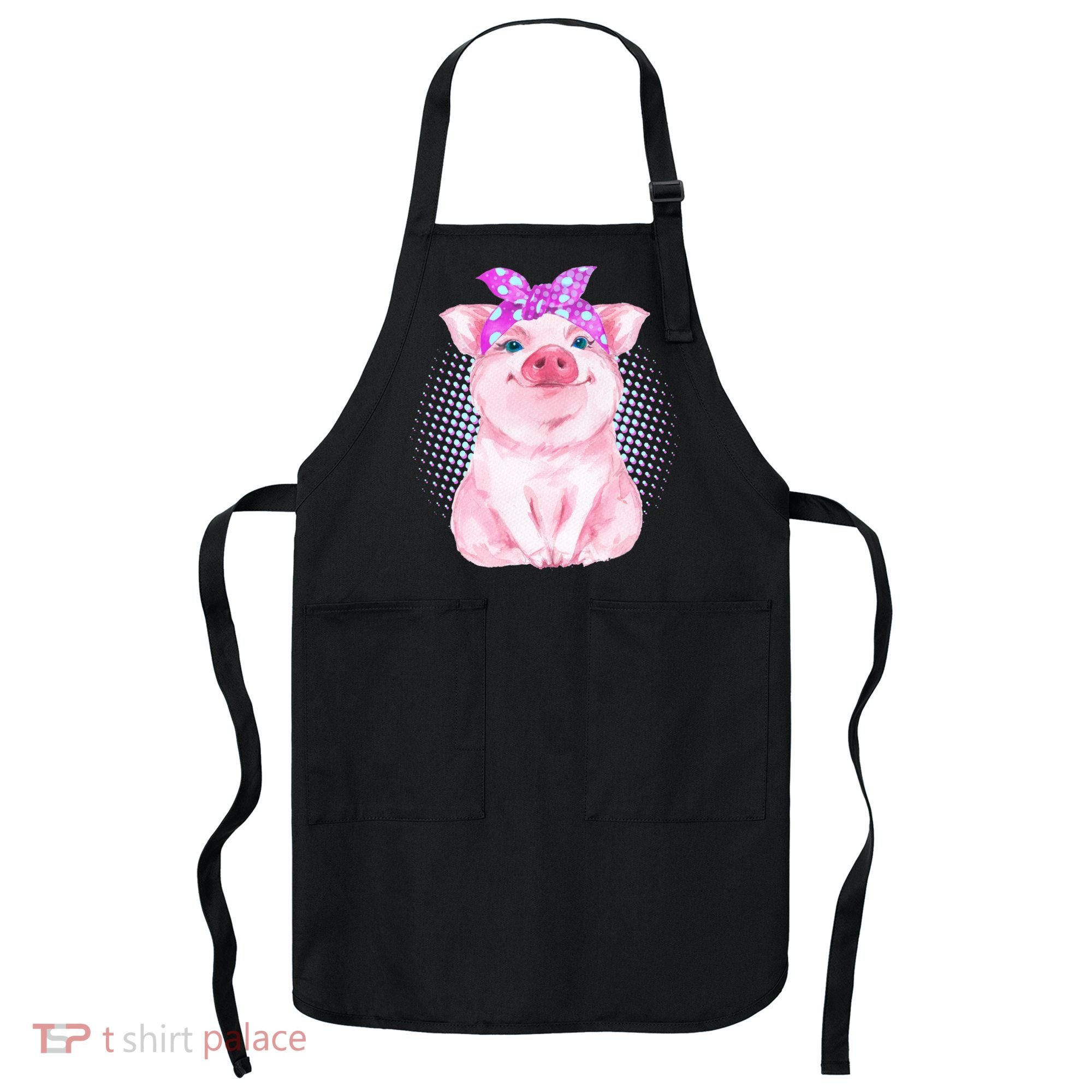 Cute Bandanna Pig Apron