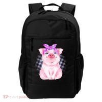 Cute Bandanna Pig Backpack thumb 0