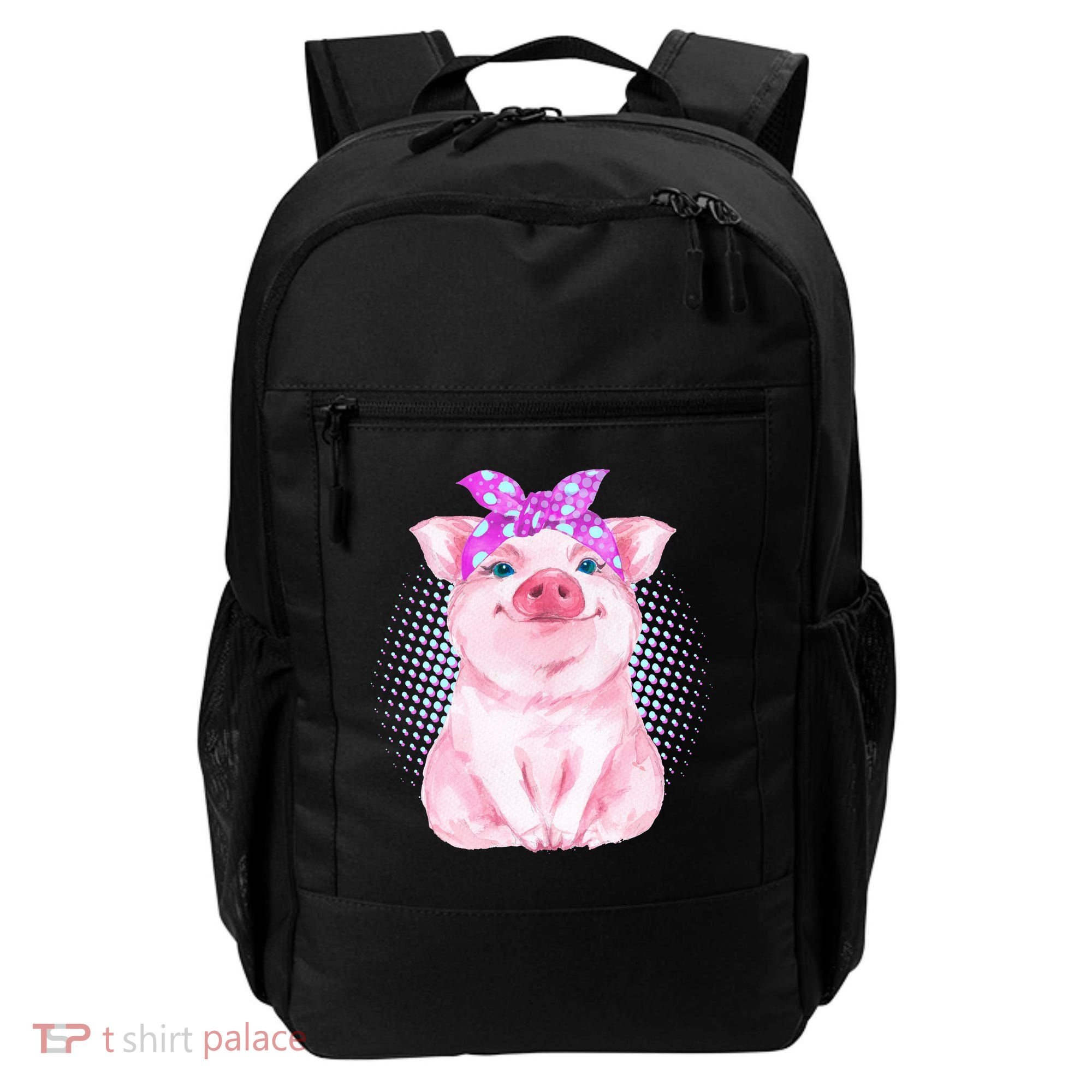 Cute Bandanna Pig Backpack