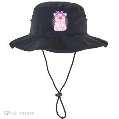 Cute Bandanna Pig Bucket Hat