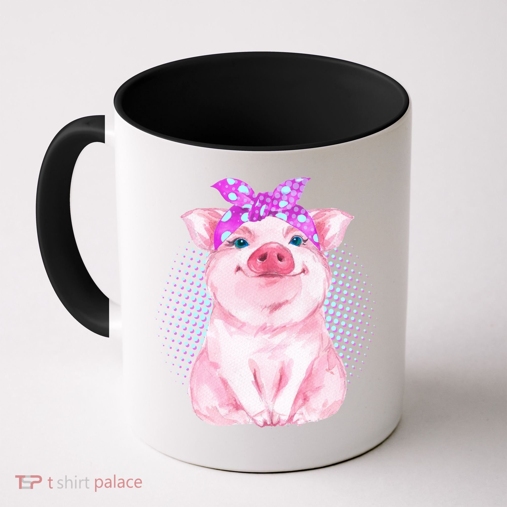 Cute Bandanna Pig Coffee Mug