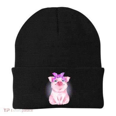 Cute Bandanna Pig Beanie