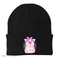 Cute Bandanna Pig Beanie thumb 0