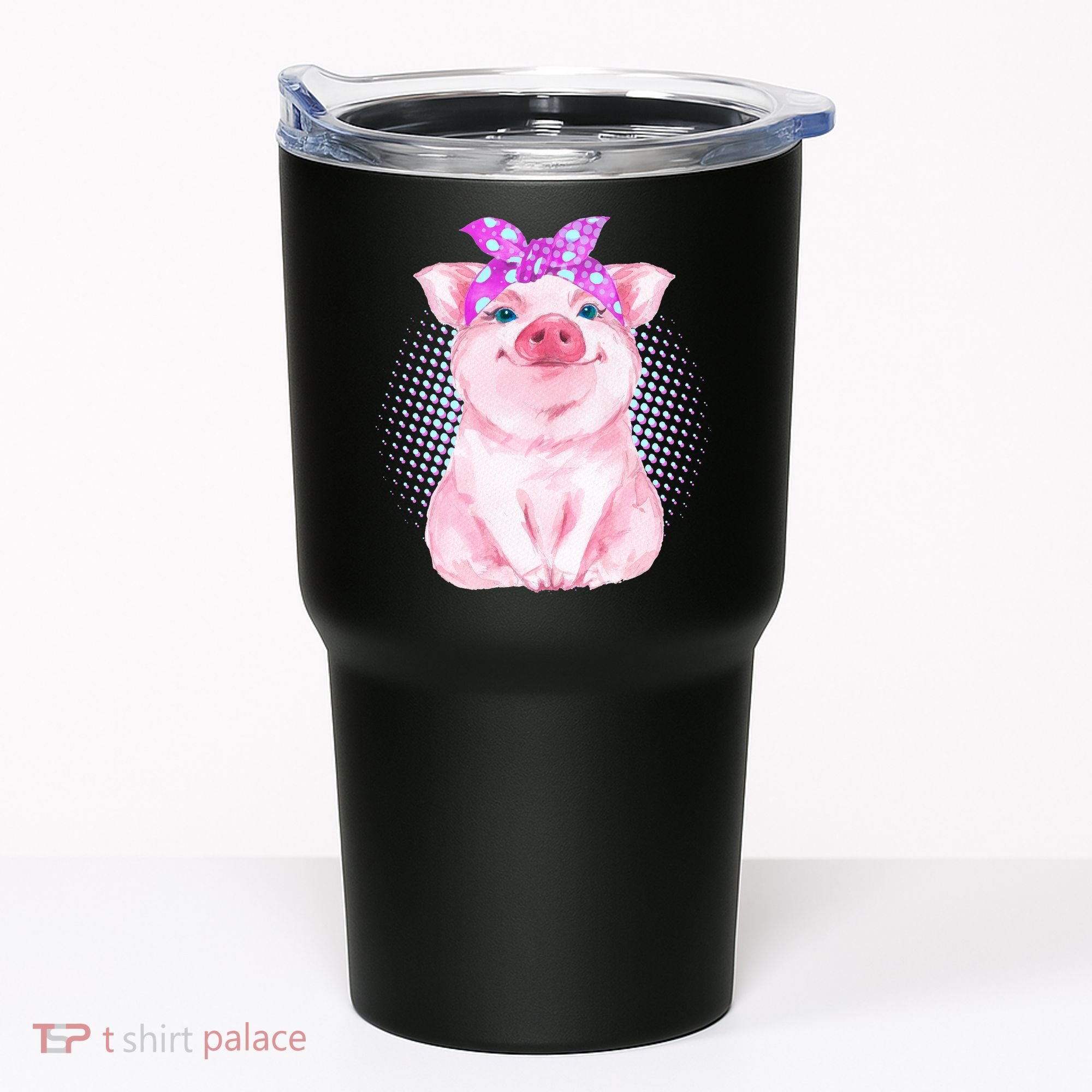 Cute Bandanna Pig Tumbler