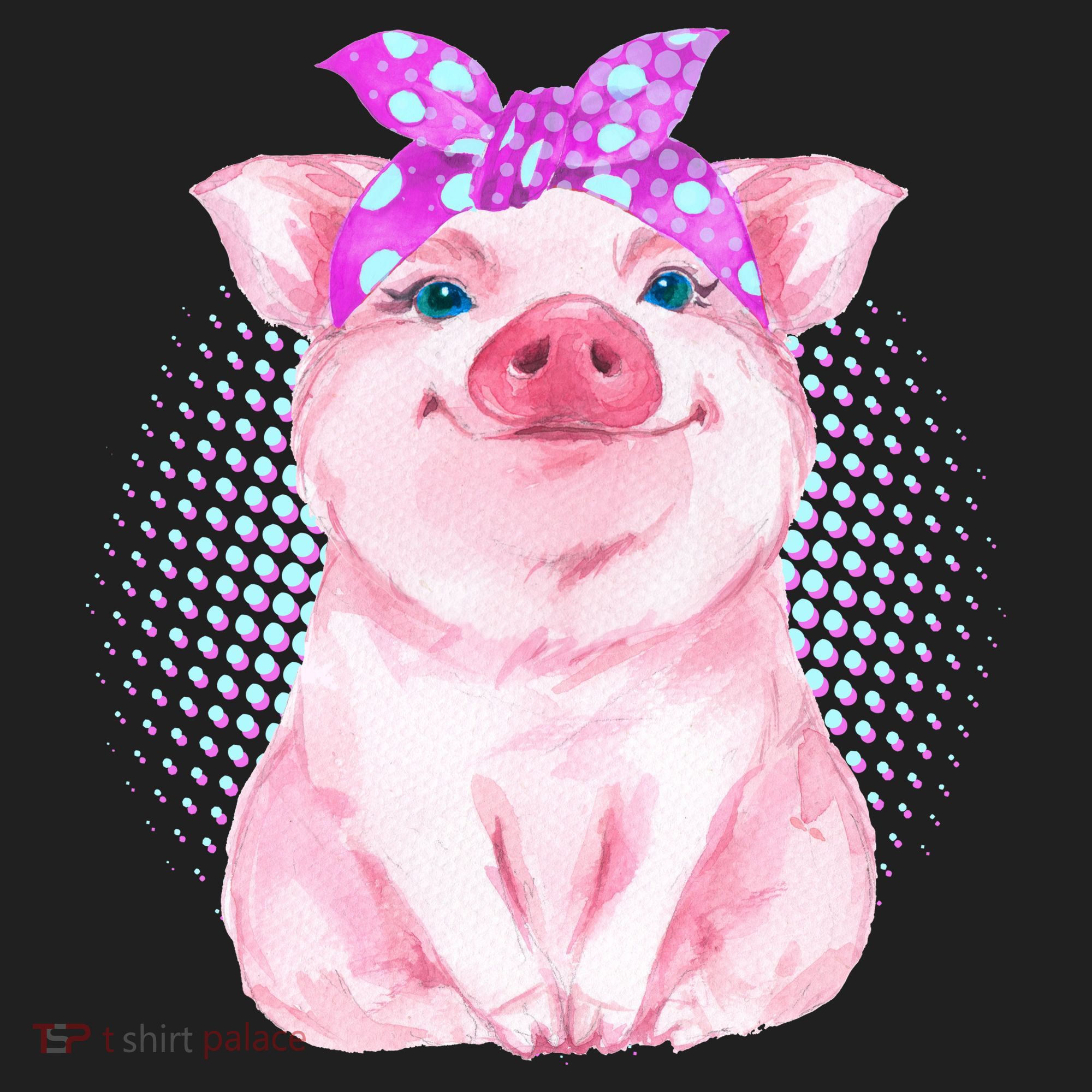 Cute Bandanna Pig Tumbler