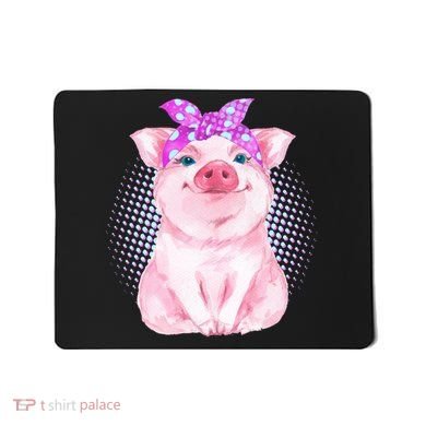 Cute Bandanna Pig Mousepad