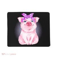 Cute Bandanna Pig Mousepad thumb 0