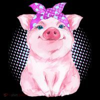Cute Bandanna Pig Mousepad thumb 1