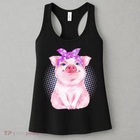 Cute Bandanna Pig Women's Tank Top thumb 3