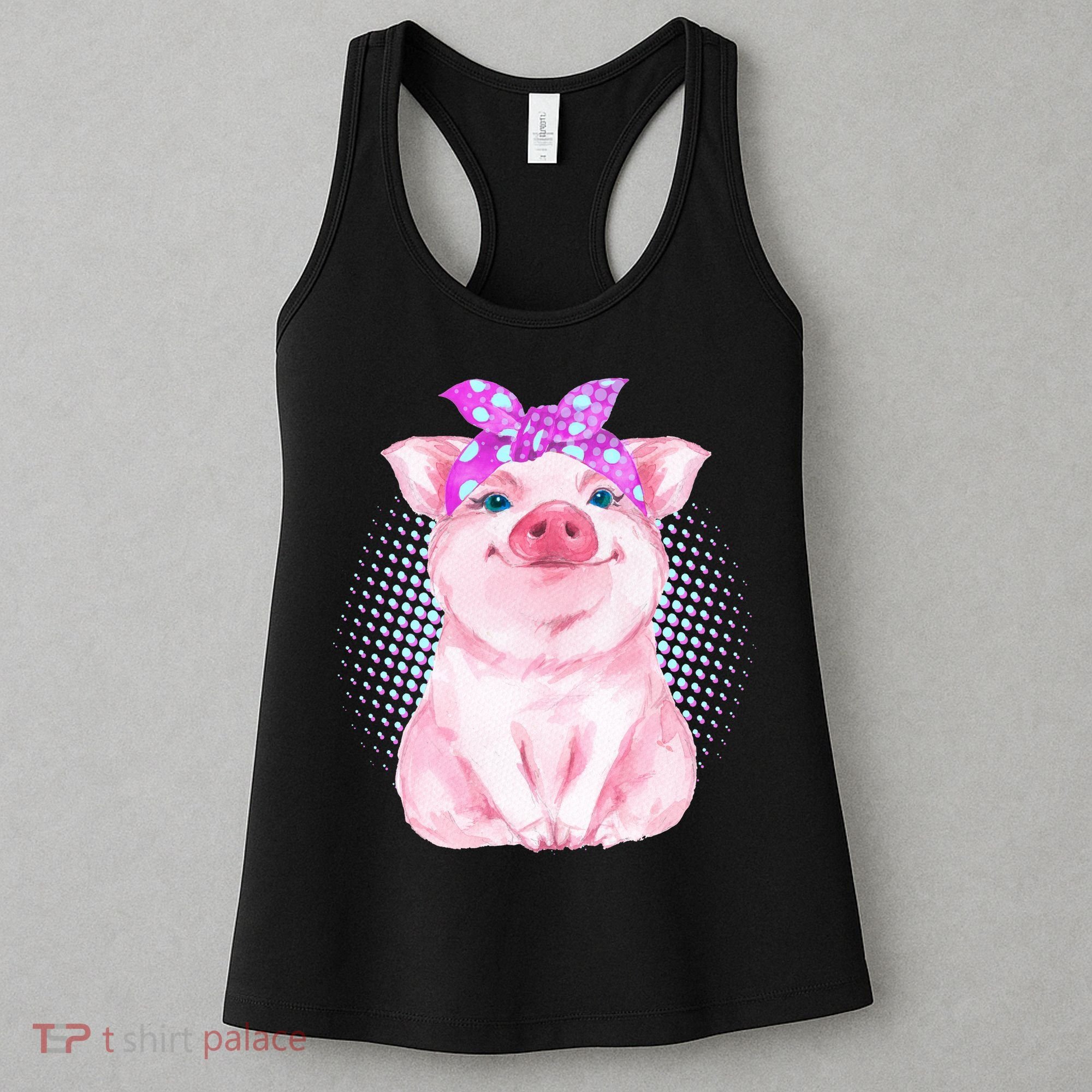 Cute Bandanna Pig Women's Tank Top