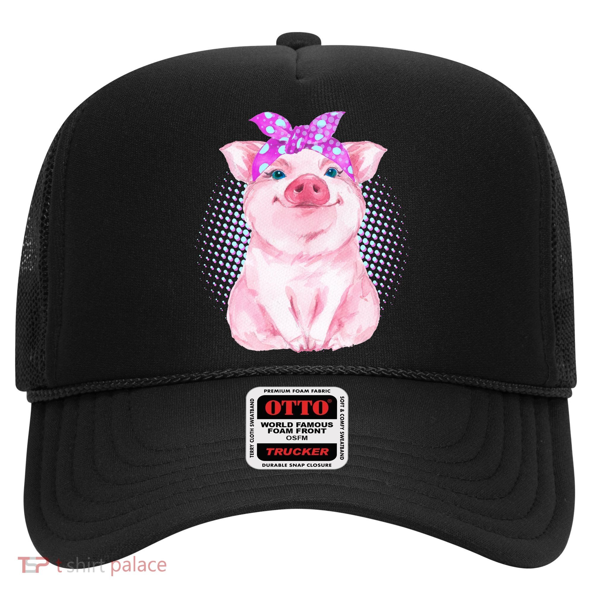 Cute Bandanna Pig Hat