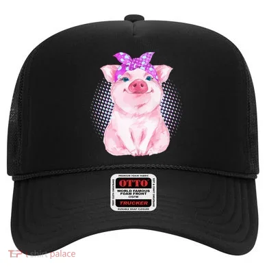 Cute Bandanna Pig Hat