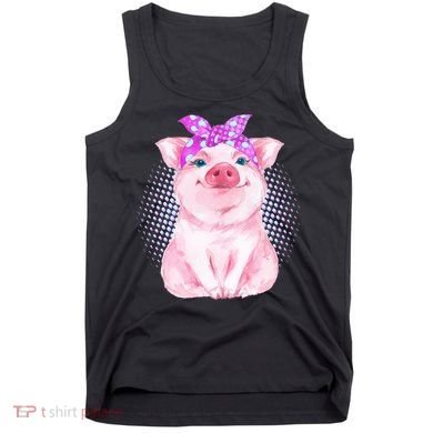 Cute Bandanna Pig Tank Top