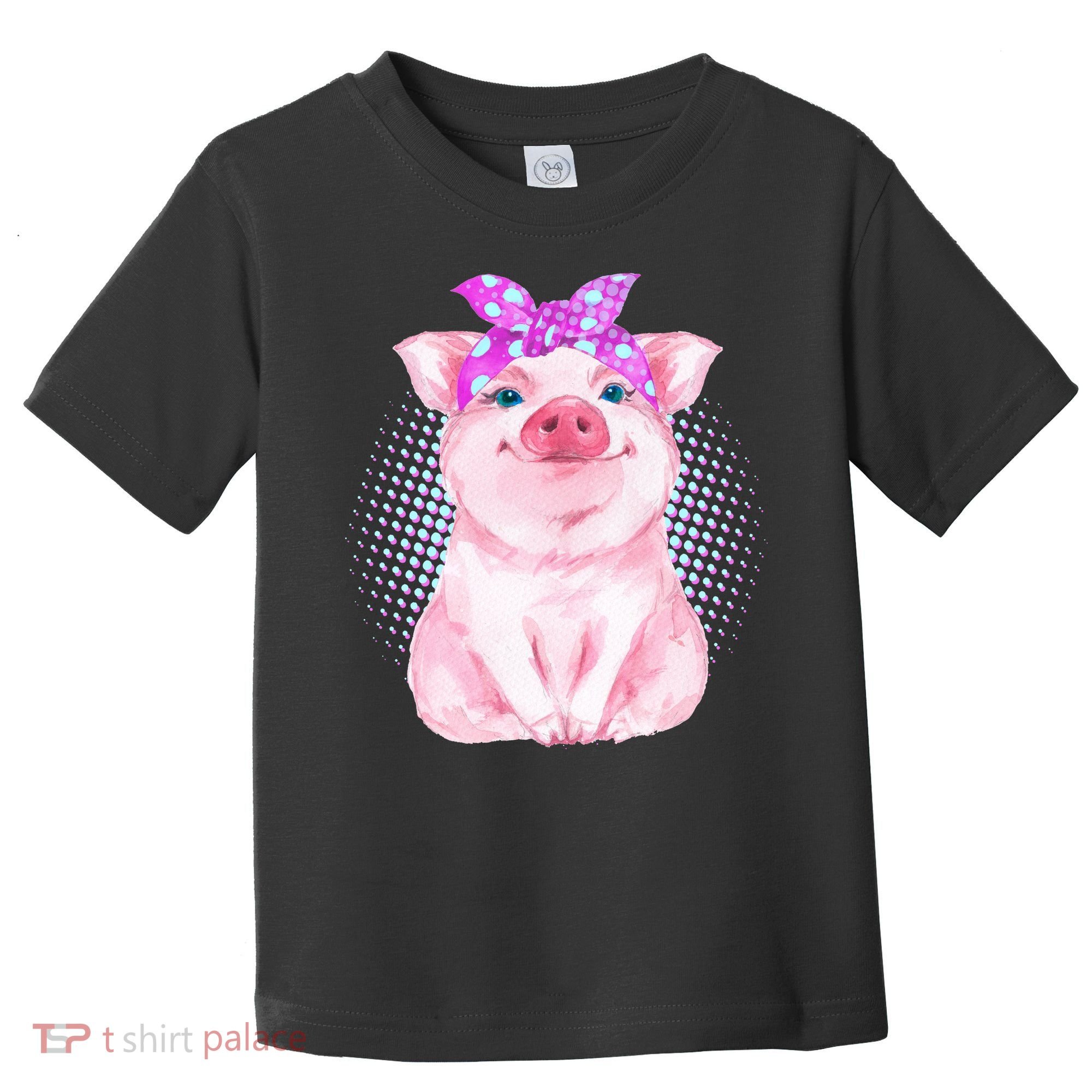 Cute Bandanna Pig Toddler T-Shirt