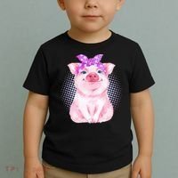 Cute Bandanna Pig Toddler T-Shirt thumb 2