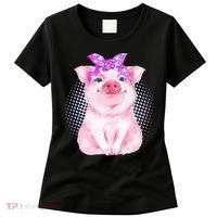 Cute Bandanna Pig Women's T-Shirt thumb 0