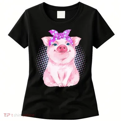 Cute Bandanna Pig Women's T-Shirt