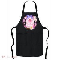 Cute Bandanna Pig Floral Apron thumb 0
