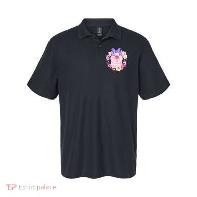 Cute Bandanna Pig Floral Polo