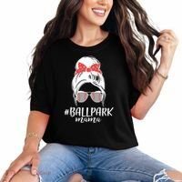 Cute Baseball Ballpark Mama  Comfort Colors T-Shirt thumb 0