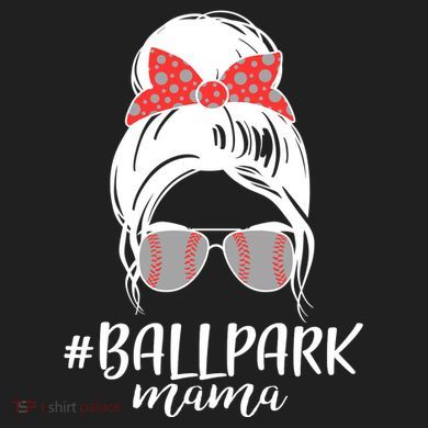 Cute Baseball Ballpark Mama  Comfort Colors T-Shirt