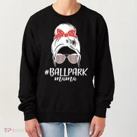Cute Baseball Ballpark Mama  Women's Sweatshirt thumb 0