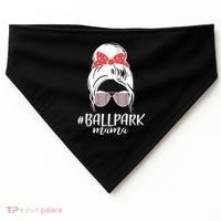 Cute Baseball Ballpark Mama  USA-Made Doggie Bandana thumb 0