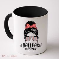Cute Baseball Ballpark Mama  Coffee Mug thumb 0