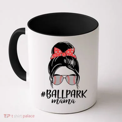 Cute Baseball Ballpark Mama  Coffee Mug